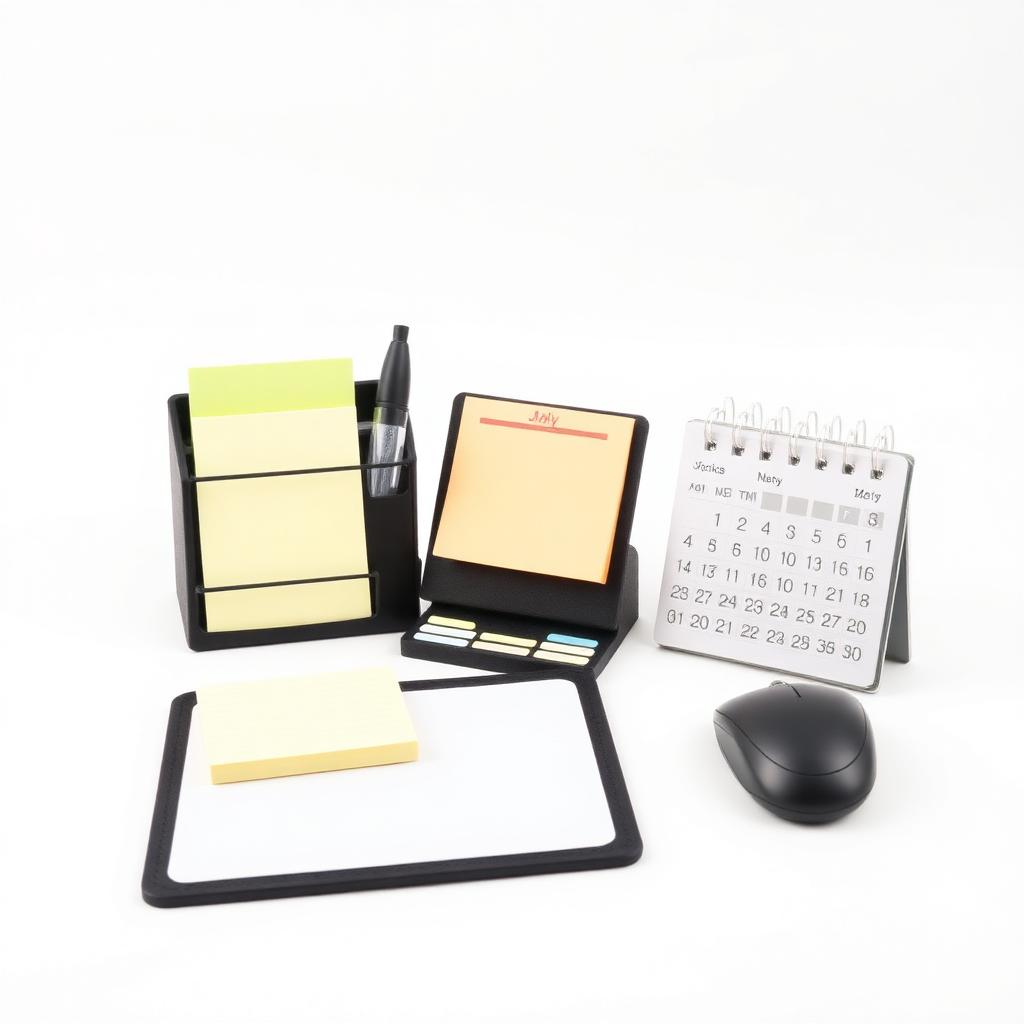Desk Organizer & Sticky Note Set